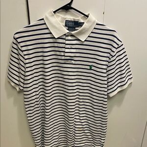 Polo by Ralph Lauren Men's Blue Striped Shirt used size Large